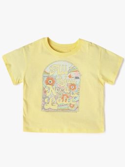GAP - Yellow Half Sleeves Pull On T-Shirt