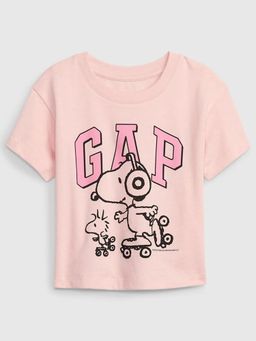 GAP - Peach Half Sleeves Pull On T-Shirt