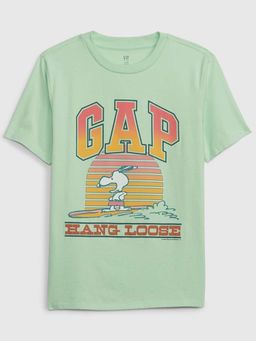 GAP - Green Half Sleeves Pull On T-Shirt