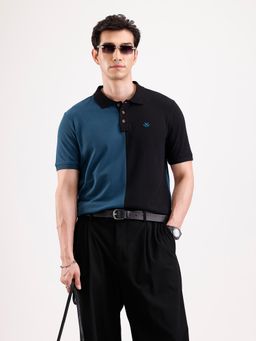 WROGN - Cut and Sew Polo T-Shirt Teal