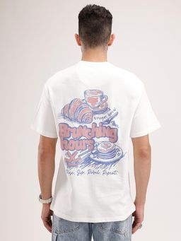 WROGN - Oversized Back Printed T-Shirt White