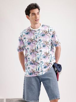 WROGN - Classic Oversized Aop T-Shirt Multi-Color