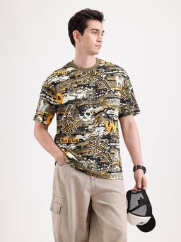 WROGN - Classic Oversized Aop T-Shirt Multicolor