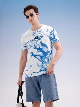 WROGN - Slim Fit Classic Placement Printed T-Shirt White