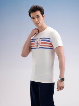 WROGN - Slim Fit Classic Placement Printed T-Shirt White