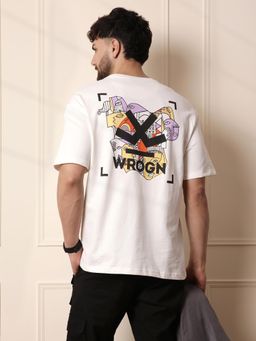 WROGN - Heavy Gsm Back Printed T-Shirt White
