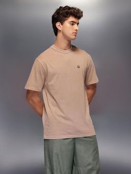WROGN - Solid Oversized T-Shirt Beige