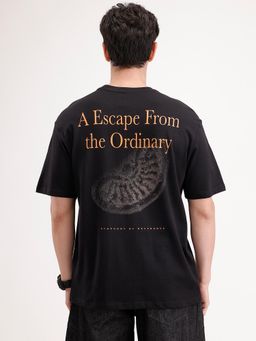 WROGN - Oversized Back Printed T-Shirt Black