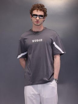 WROGN - Placement Oversized T-Shirt Dark Grey