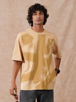 WROGN - Heavy Gsm Oversized T-Shirt Beige