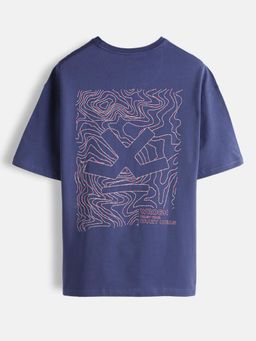 WROGN - Oversized T-Shirt Dark Blue