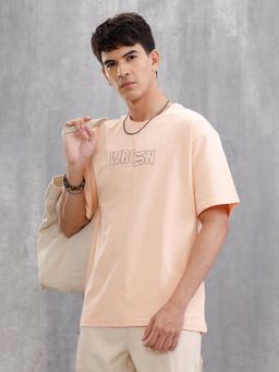 WROGN - Oversized Fit T-Shirt Peach