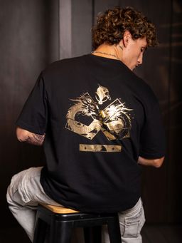 WROGN - X Aliens - The Yin-Yang Dragons Black T-Shirt