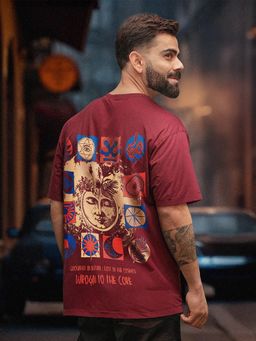 WROGN - Zen Back T-Shirt Maroon
