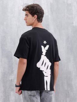 WROGN - Oversized Skeletal Graphic T-Shirt Black