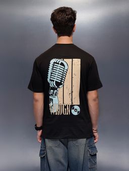 WROGN - Casual Back Oversized T-Shirt Black