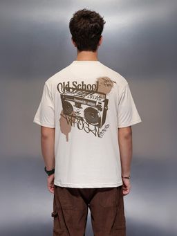 WROGN - Casual Back Oversized T-Shirt Off White