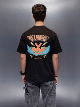WROGN - Casual Back Oversized T-Shirt Black