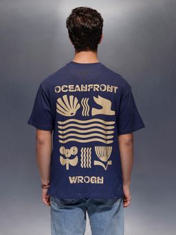 WROGN - Classic Back T-Shirt Navy Blue
