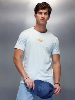 WROGN - Regular Fit T-Shirt Light Blue