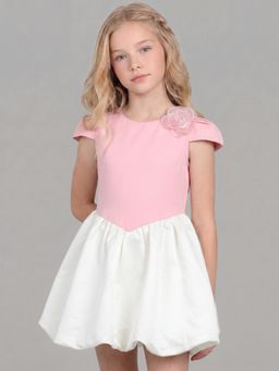 ONLY - Girls Pink Colourblock Dress
