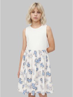 ONLY - Girls White Animal Print Dress