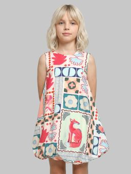 ONLY - Girls Printed Bubble Hem Dress