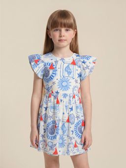 ONLY - Girls White Floral Dress