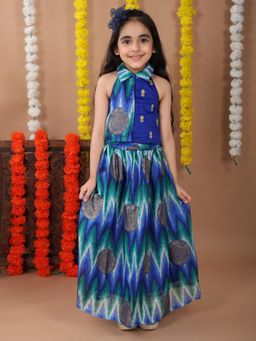 Kinder Kids - Girls Embroidered Ready to Wear Lehenga with Blouse