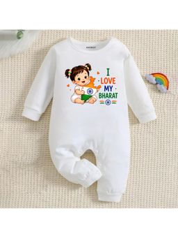 KNITROOT - Independence Day Theme I Love My Bharat Printed Romper