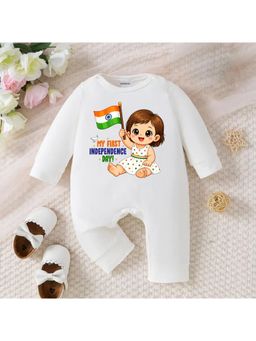 KNITROOT - Independence Day Theme My First Independence Day Printed Romper