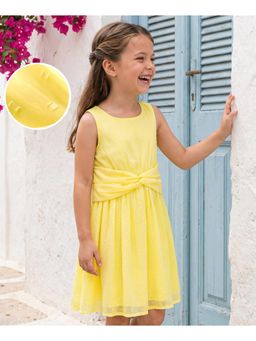 Hola Bonita - Woven Sleeveless Solid Dress with Belt