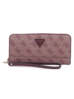 Guess - Cordelia Logo Slg Lrg Zip Arnd Purple Wallets