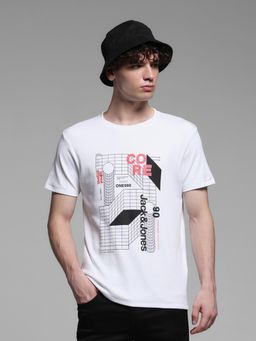 Jack & Jones - White Regular Fit T-Shirt