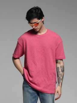 Jack & Jones - Pink Oversized Fit T-Shirt