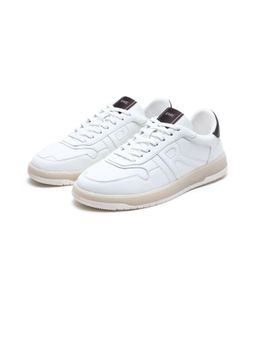 Rare Rabbit - Mens Solara Dark Coffee Brown Micro Fiber Lace-Up Closure Sneaker