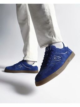 Rare Rabbit - Men Zenith Blue Leather Lace-Up Closure Shoes