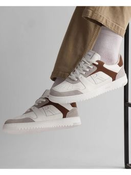 Rare Rabbit - Mens Zouk Brown Lace-Up Closure Sneaker