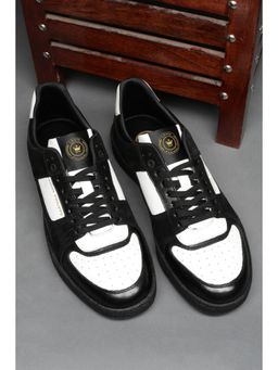 Louis Philippe - Men Black Lace Up Sneakers