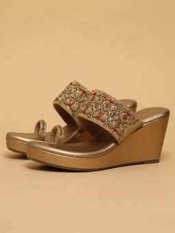 ERIDANI - Wrija Antique Embroidered Wedges Heels