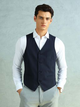 Arrow - Men's Solid Body Tailored Fit Waistcoat