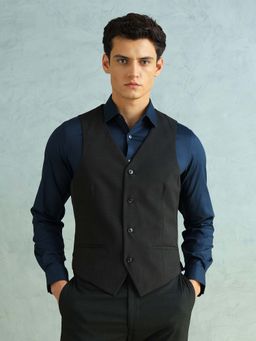 Arrow - Men's Heathered Body Tailored Fit Waistcoat