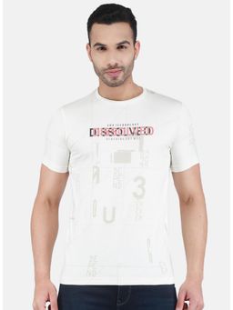 Monte Carlo - Men Printed Round Neck T-shirt - White