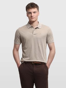 Arrow - Men's Brown Solid Regular Fit Polo Shirt