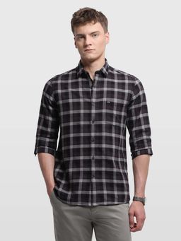 Arrow Sports - Men's Tartan Checked Slim Fit Shirt