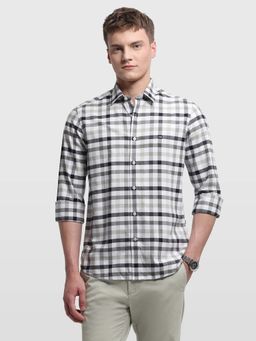 Arrow Sports - Men's Tartan Checked Slim Fit Shirt