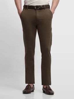 Arrow Sports - Men's Brown Jackson Super Slim Fit Trouser