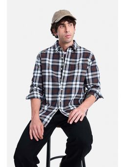 Snitch - Men Checks Full Sleeves Regular Casual Shirt for Men