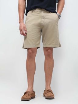 U.S. POLO ASSN. - Men's Brown Mid Rise Slim Fit Shorts