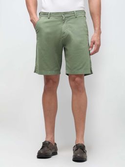 U.S. POLO ASSN. - Men's Green Mid Rise Slim Fit Shorts